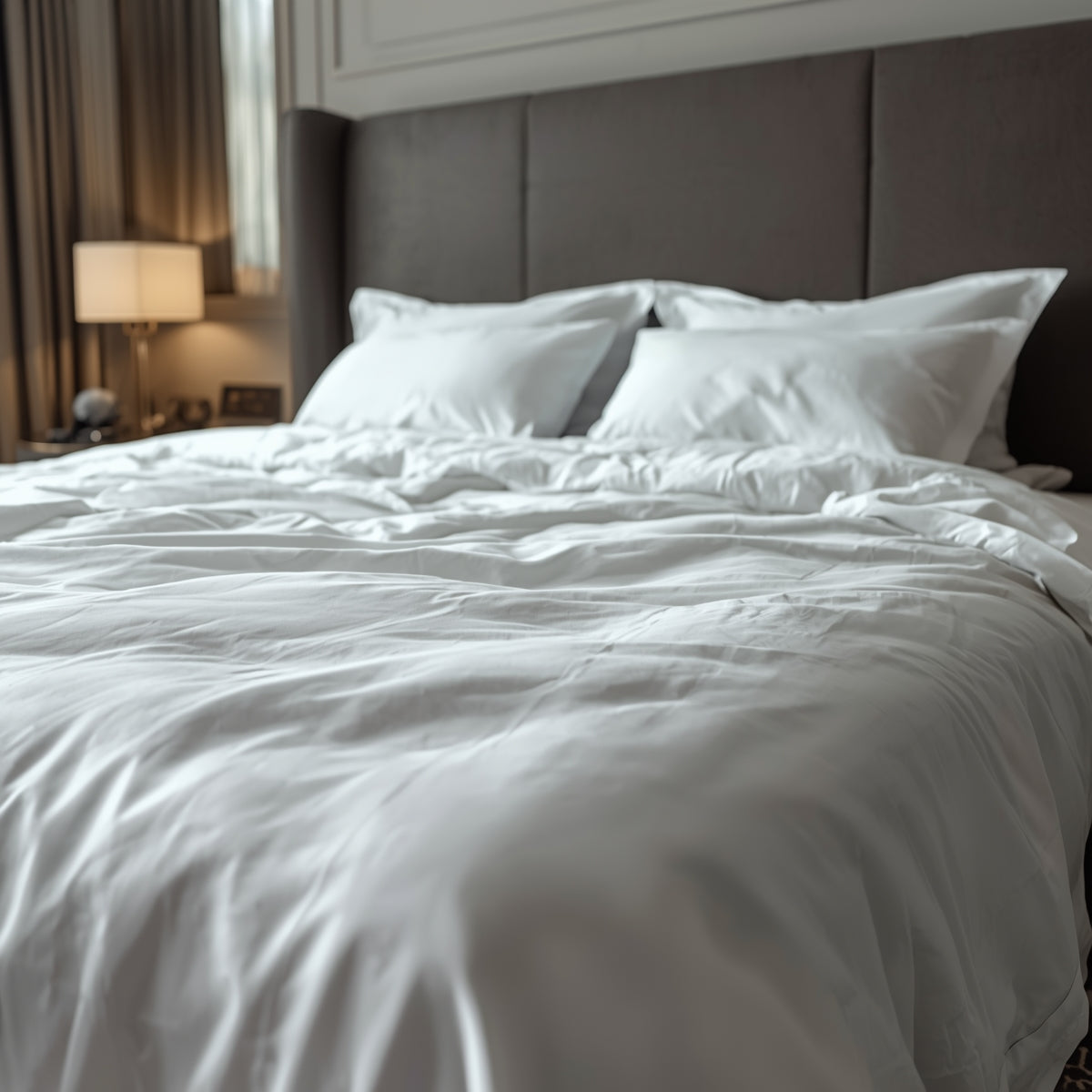 Juego de Sábanas 100 % Algodón Percal 600 Hilos King