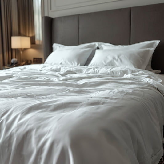 Juego de Sábanas 100 % Algodón Percal 600 Hilos Super King